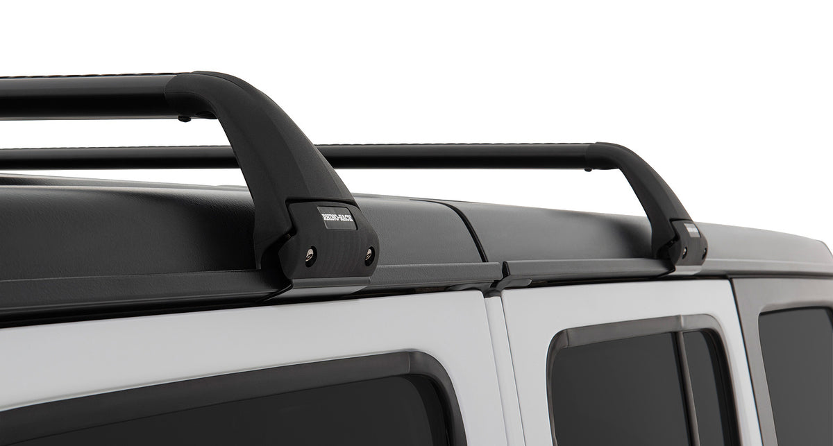 Jeep Wrangler JK/JL 4-Door & Gladiator JT 2007-2026, Rhino-Rack Vortex SG 2-Bar Roof Rack, Black, view 9