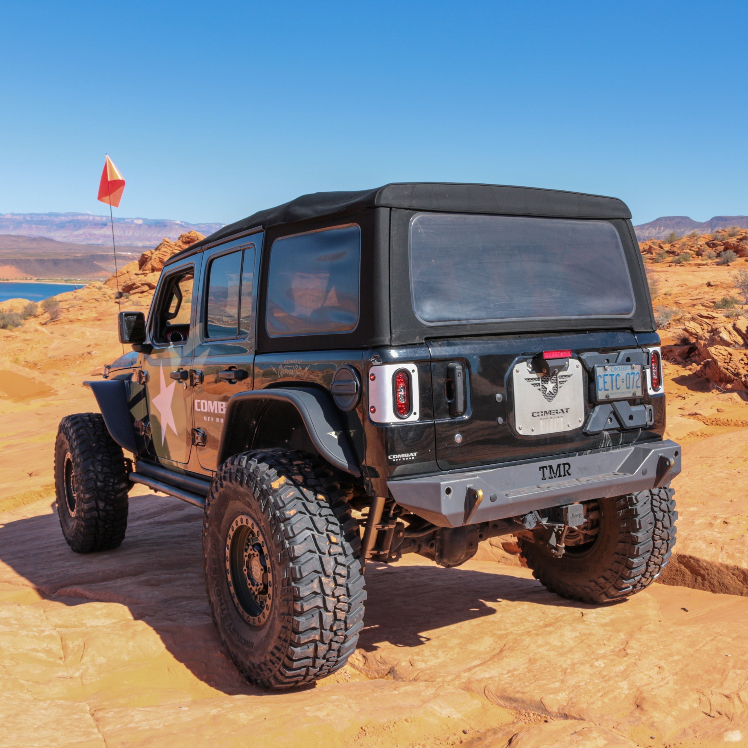 Jeep Wrangler JL 2018-2026, Combat Off Road Tail Gunner LED Tail Lights, Raw, view 7
