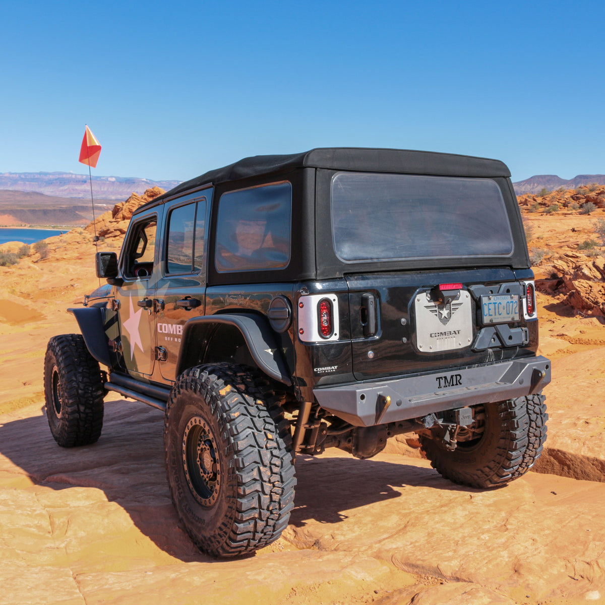 Jeep Wrangler JL 2018-2026, Combat Off Road Tail Gunner LED Tail Lights, Raw, view 7