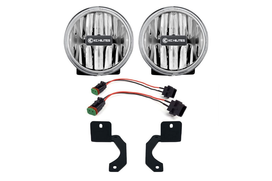 Jeep Wrangler JL & Gladiator JT KC HiLiTES 4in Gravity LED G4 SAE Fog Lights