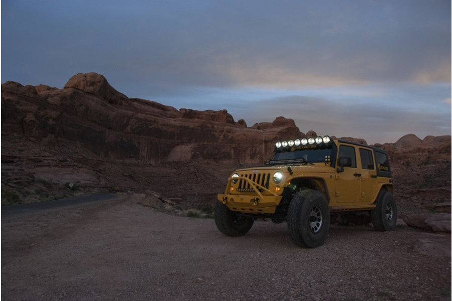 Jeep Wrangler JK KC Hilites 50in Pro6 Gravity LED Light Bar Kit - Combo