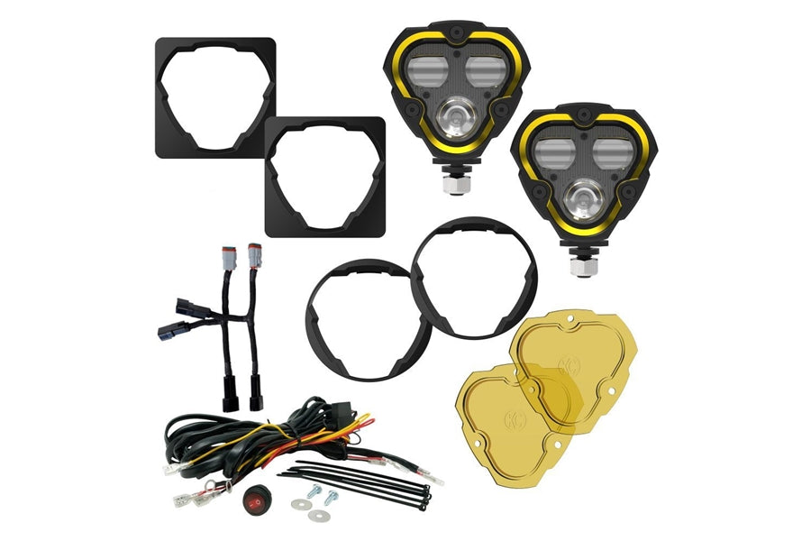 KC HiLiTES Universal Flex Era 3-Dual Mode Fog LED Light Kit