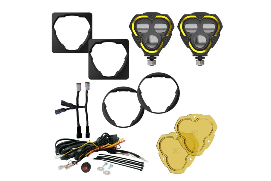 KC HiLiTES Universal Flex Era 3 Dual Mode Fog LED Light Kit