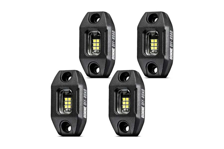 Borne Off-Road Rock Light Kit, 4pcs - Short Harness