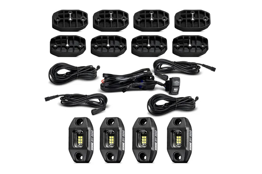 Borne Off-Road Rock Light Kit, 4pcs - Short Harness