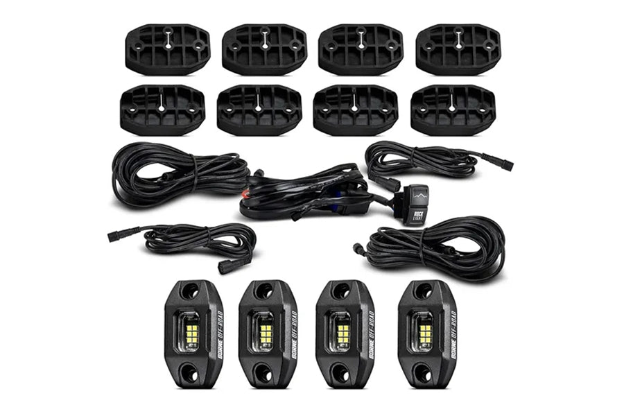 Borne Off-Road Rock Light Kit, 4pcs - Long Harness