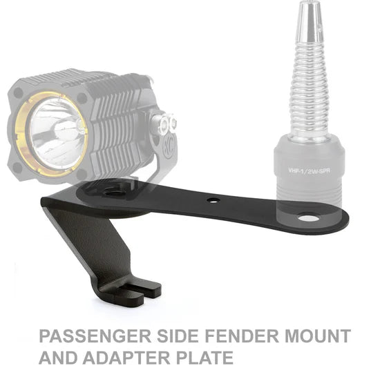 Ford F-Series Chevy GMC Silverado Dodge Ram Rugged Radios A-Pillar Antenna Mount - Passenger