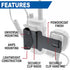 Rugged Radios Radio and Speaker Mic Mount for Handheld Radios