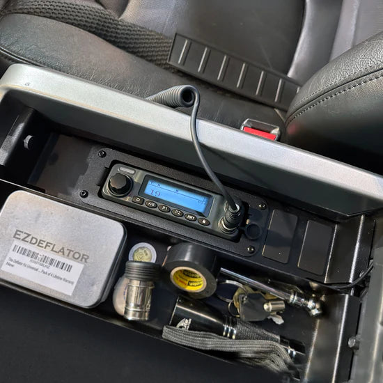 Ford, Chevy, GMC, and RAM TRX Trucks Rugged Radios Center Console Radio Mount for M1/RM45/RM60/GMR45