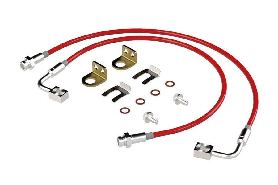 2007-18 Jeep Wrangler JK Metal Cloak Extended Replacement Brake Lines