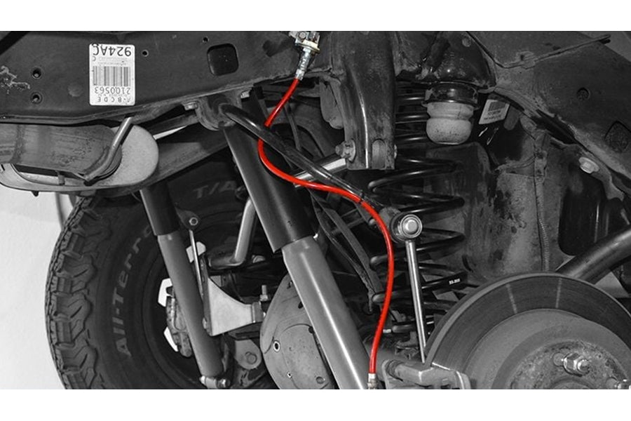 2007-18 Jeep Wrangler JK Metal Cloak Extended Replacement Brake Lines
