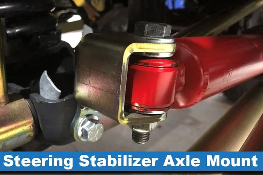 2018-25 Jeep Wrangler JL/Gladiator JT MetalCloak Steering Stabilizer - Axle Side Mount