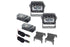 Oracle Universal A-Pillar Hood Mount Brackets w/ VEGA Series Spotlights