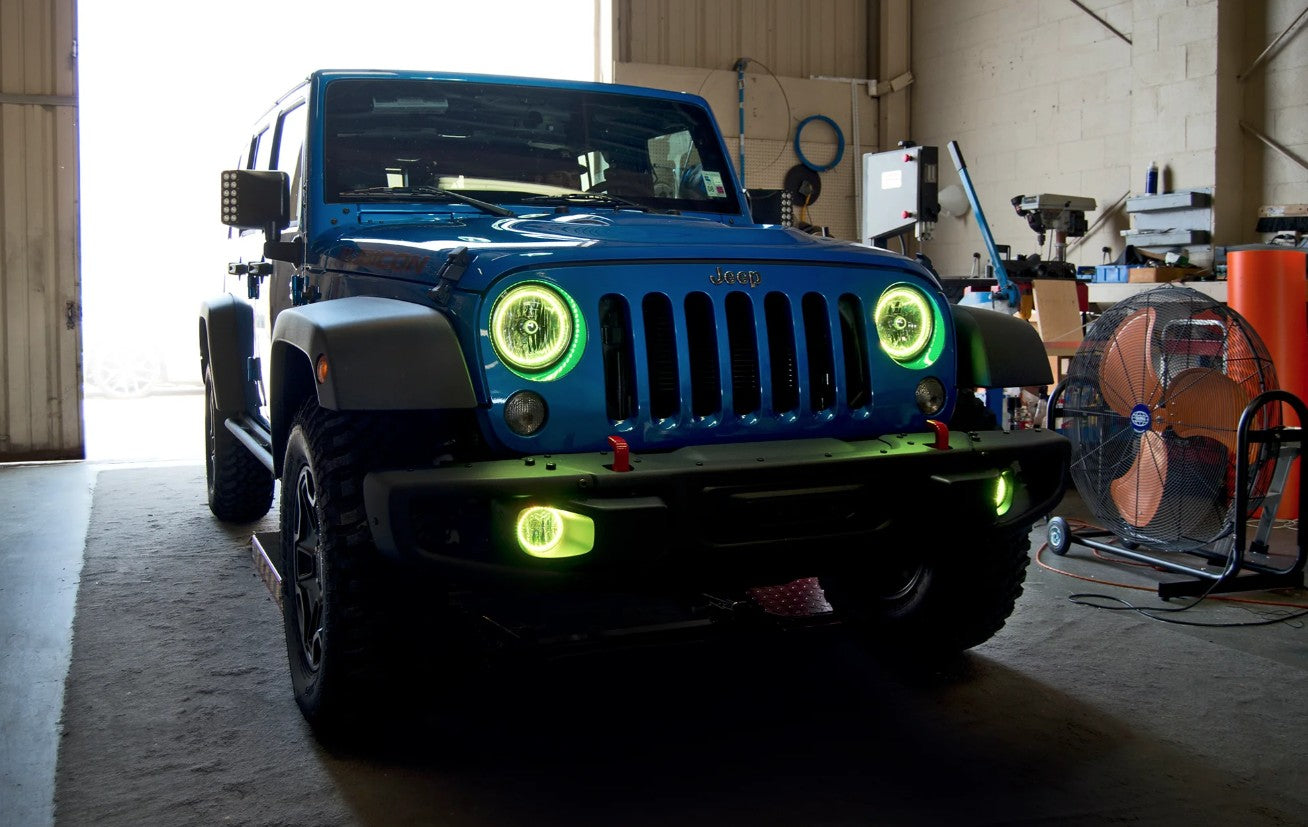 Jeep JK Oracle LED Surface Mount Headlight Halo Kit