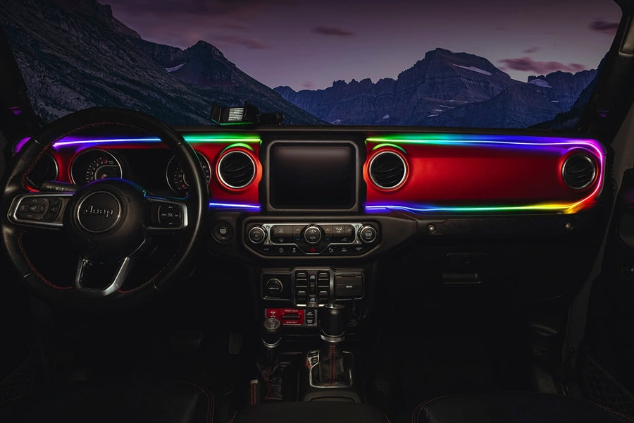2018-2023 Jeep Wrangler JL/Gladiator JT Oracle Dynamic ColorSHIFT LED Interior Dash Board Kit