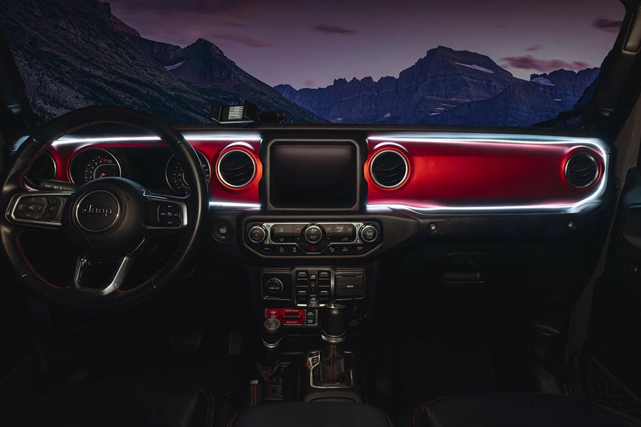 2018-2023 Jeep Wrangler JL/Gladiator JT Oracle Dynamic ColorSHIFT LED Interior Dash Board Kit