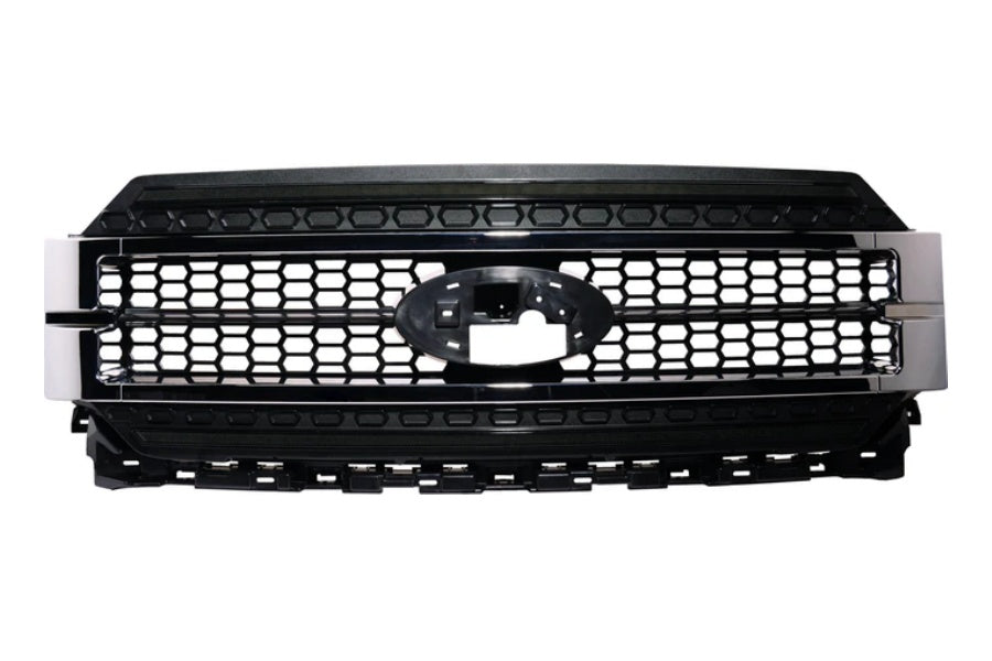 Outside Line Motoring Infinite Series Grille - Paintable Black W/White DRL - F150