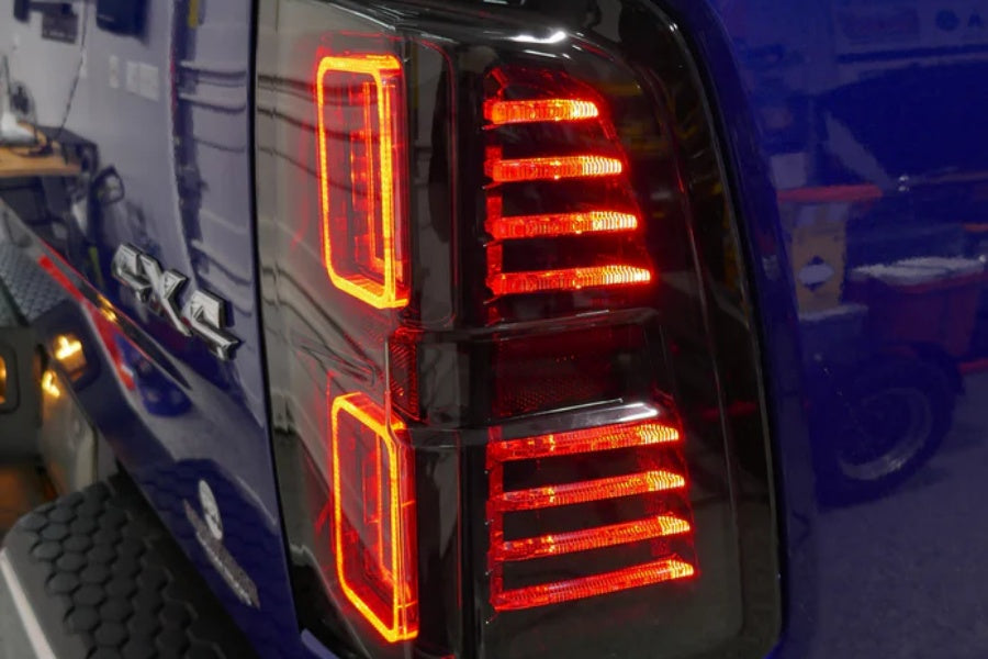 Outside Line Motoring Infinite Series Tail Lights - Smoked/Smoked DRL - Dodge Ram