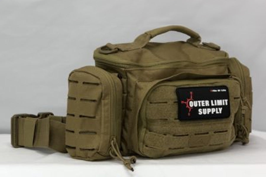 Outer Limit Supply Individual First Aid Kit Deployment Waist Bag - Coyote