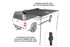 Overland Vehicle Systems Universal XD Nomadic Self-Deploying 90 Degree Awning w/ Lights