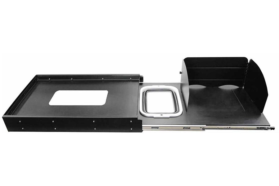Overland Vehicle Systems Universal Large Refrigerator Tray and Sink Slide - Black