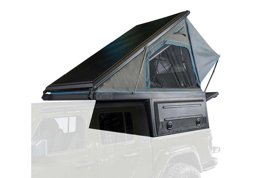 Jeep Gladiator JT Overland Vehicle Systems MagPak Camper Shell & Roof Top Tent Combo (5ft Bed)