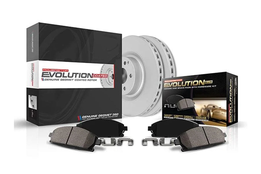 2003-23 Toyota Tacoma/4Runner Power Stop Z17 Evolution GEOMET Fully Coated Front Rotor Brake Kit