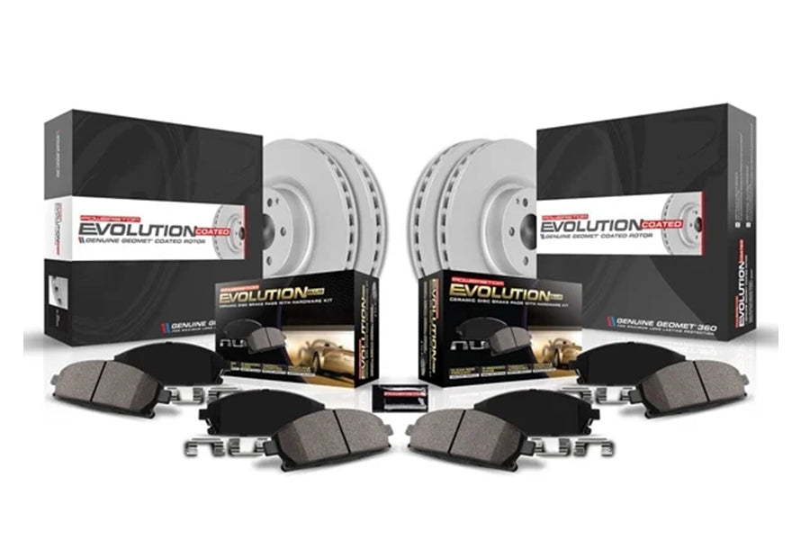 2010-24 Toyota 4Runner Power Stop Z17 Evolution GEOMET Fully Coated Rotor Brake Kit (Front & Rear)