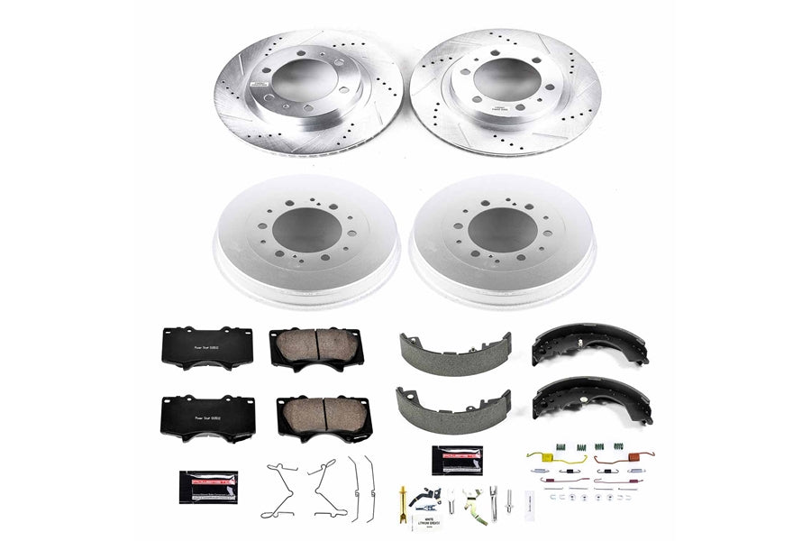 2005-23 Toyota Tacoma Power Stop Z23 Evolution Sport Brake Upgrade Kit, Front and Rear