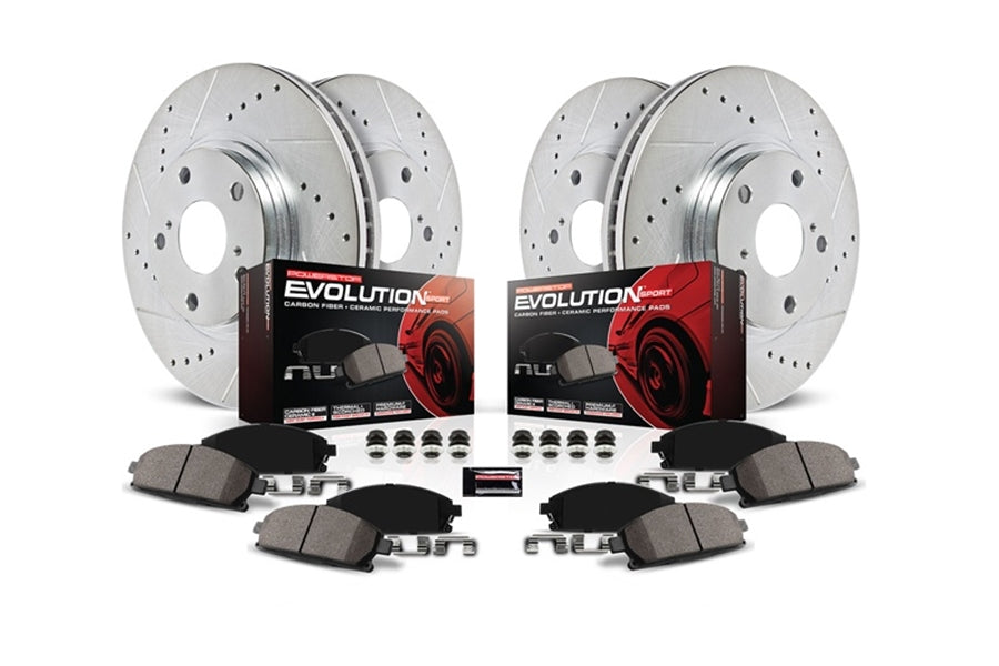2010-2024 Toyota 4Runner Power Stop Z23 Evolution Sport Brake Upgrade Kit, Front and Rear