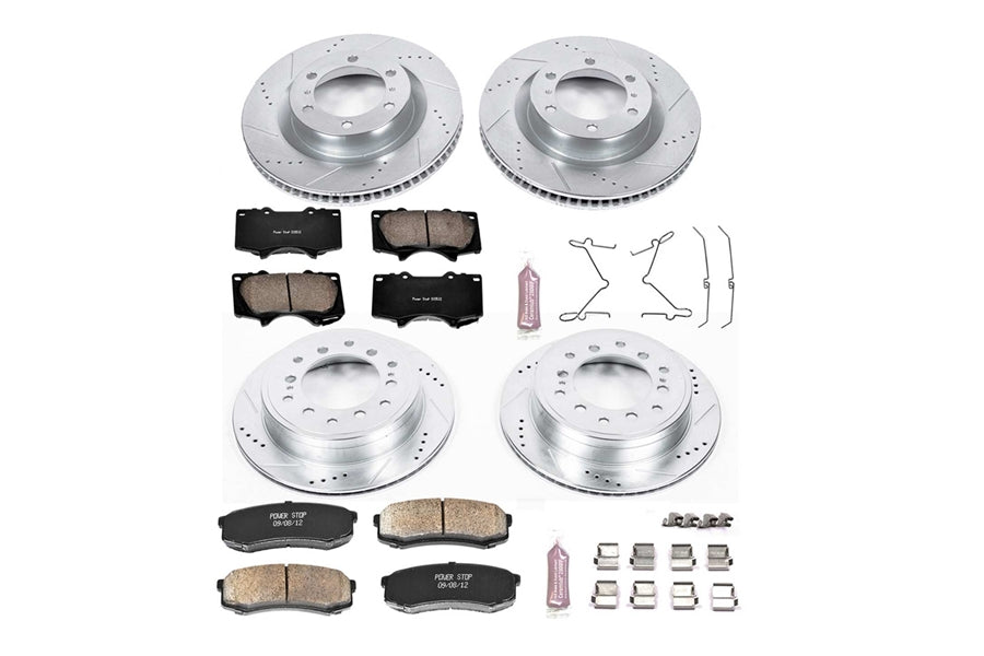 2010-2024 Toyota 4Runner Power Stop Z23 Evolution Sport Brake Upgrade Kit, Front and Rear