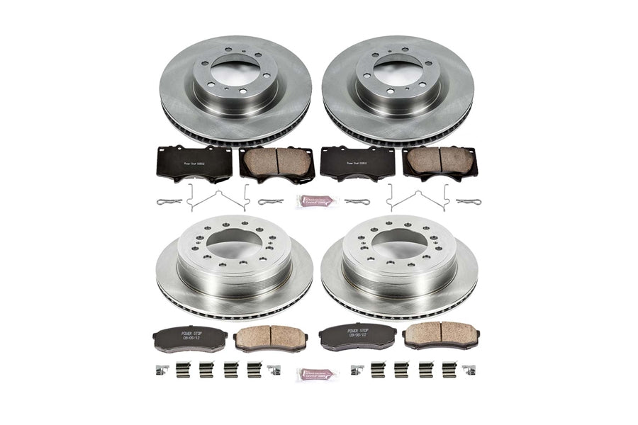 2010-24 Toyota 4Runner Power Stop Z17 Stock Replacement Brake Kit, Front and Rear