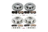 2010-24 Toyota 4Runner Power Stop Z17 Stock Replacement Brake Kit, Front and Rear