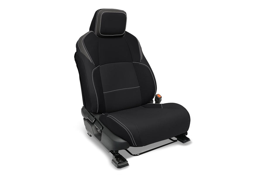 2024-25 Toyota Tacoma PRP Front Seat Covers, Black and Gray - Pair
