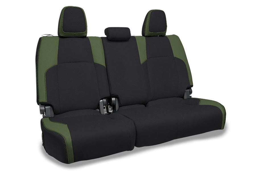 2024-25 Toyota Tacoma PRP Rear Bench Covers - Black and Olive Green