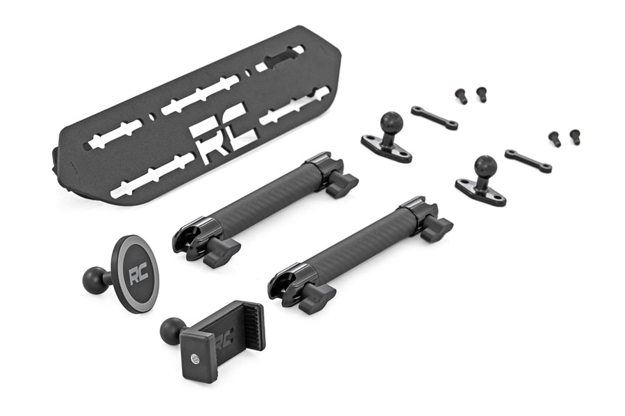 2018-26 Jeep Wrangler JL/Gladiator JT Rough Country Dash Mount w/ 8in Extension Arm