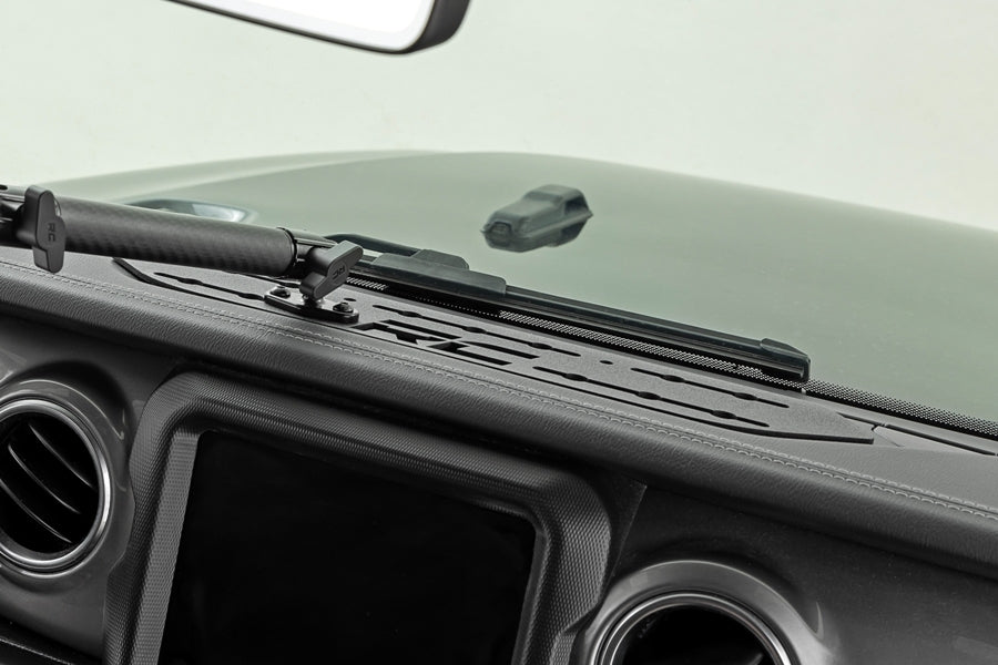 2018-26 Jeep Wrangler JL/Gladiator JT Rough Country Dash Mount w/ 10in Extension Arm