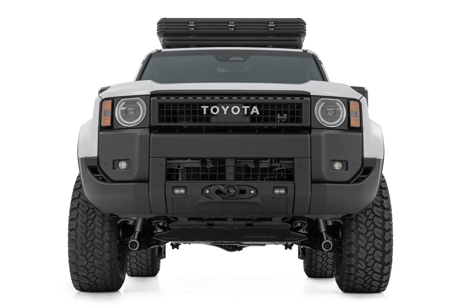 2024-25 Toyota Land Cruiser Rough Country Hidden Winch Mount w/ LED Fog Lights