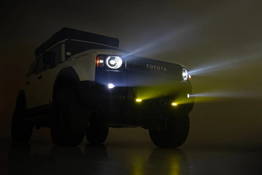 2024-25 Toyota Land Cruiser Rough Country Hidden Winch Mount w/ LED Fog Lights