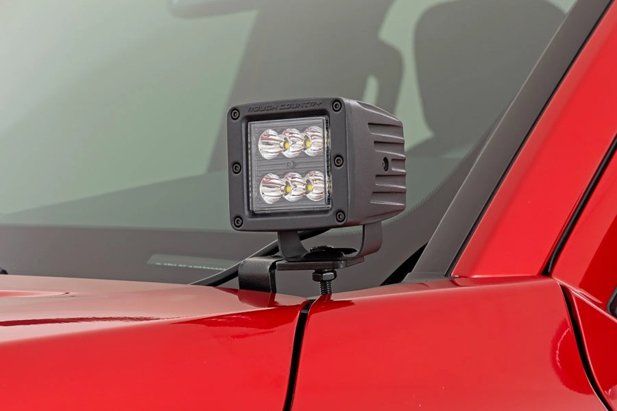 2024-25 Toyota Tacoma Rough Country Black Series LED Ditch Light Kit (Spot Beam)