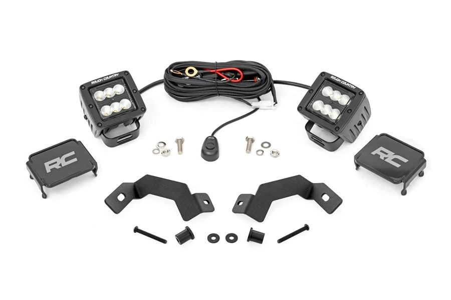 2024-25 Toyota Land Cruiser Rough Country Black Series LED Light Kit (Flood Beam)