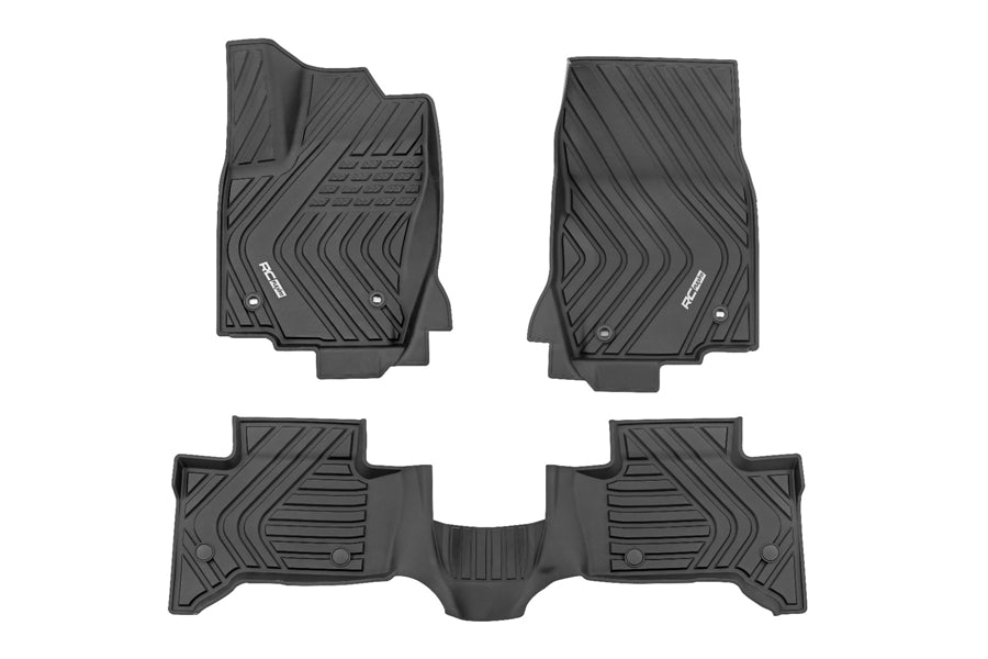 2024-25 Toyota Land Cruiser Rough Country Front and Rear Flex-Fit Floor Mats