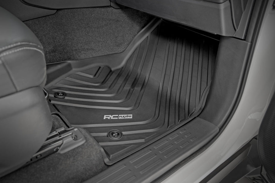 2024-25 Toyota Land Cruiser Rough Country Front and Rear Flex-Fit Floor Mats