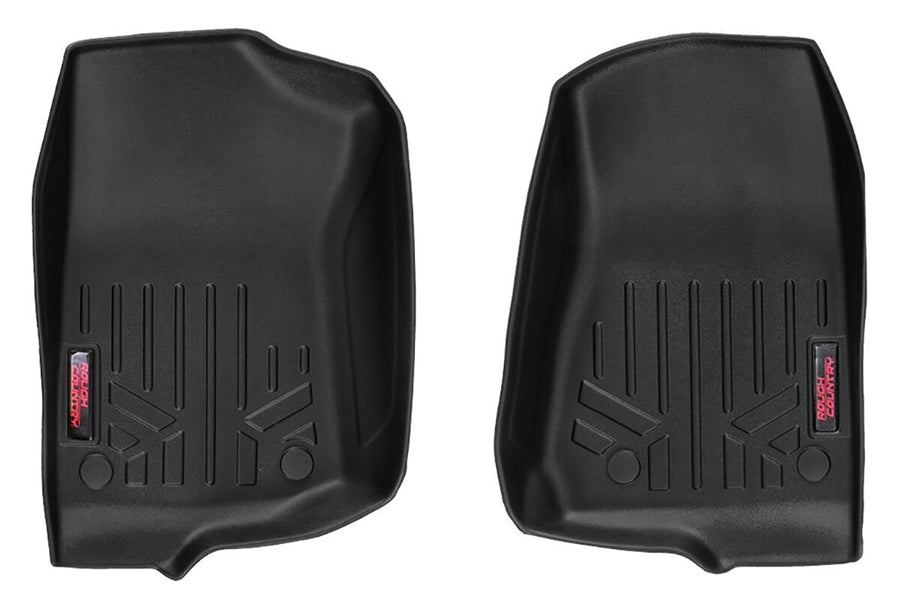 2020-25 Jeep Gladiator JT Rough Country Front Floor Mats - Black