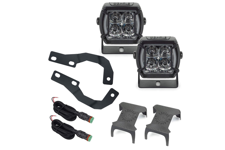 2010-23 Toyota 4Runner Oracle A-Pillar Hood Mount Brackets w/ VEGA Series Spotlights