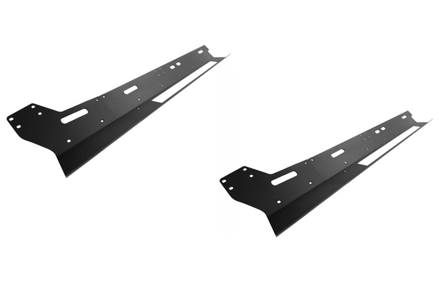 Jeep Gladiator JT Rock Slide Engineering Step-Slider Skid Plates 2.0 - Black