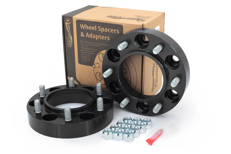 2001-23 Toyota Tacoma & 4Runner Spidertrax 1.25in Wheel Spacers, 6x5.5 - Black