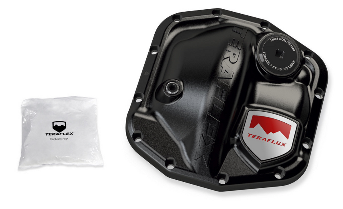 Jeep Wrangler JL 2018-2026 & Gladiator JT 2020-2026, TeraFlex Dana 44 AdvanTEK M220 HD Differential Cover Kit, Rear