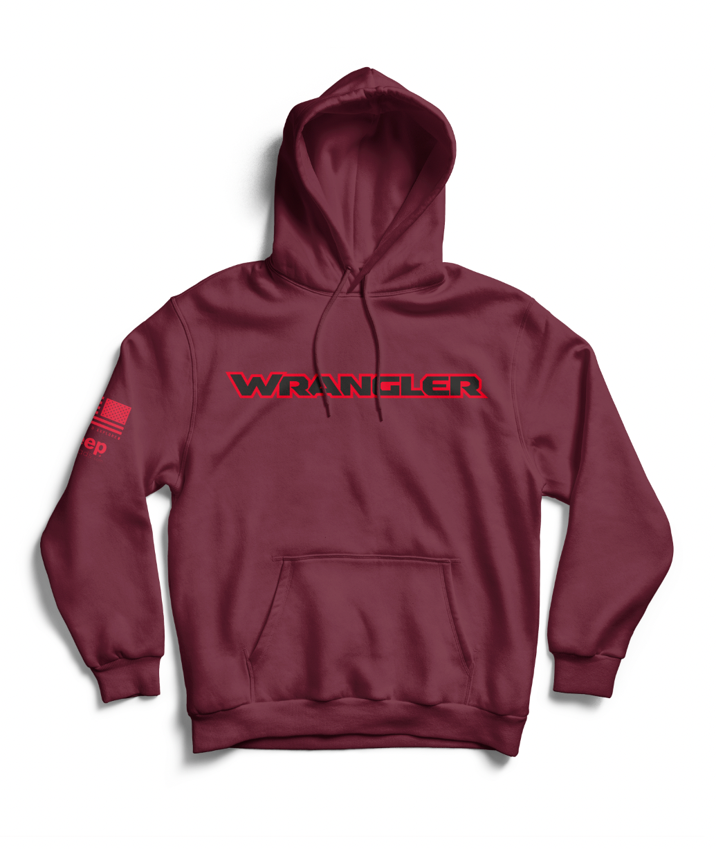 Wrangler Hoodie - Maroon