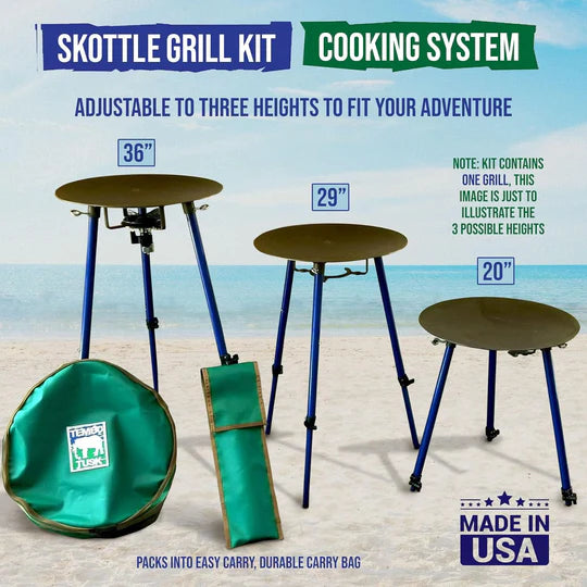 TemboTusk Adjustable Skottle Grill Kit